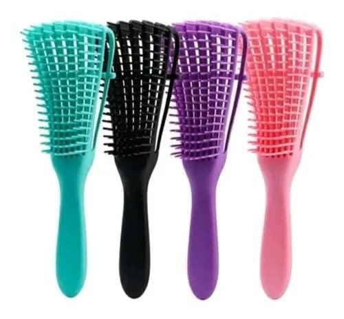 Escova desembaraçadora Polvo para todos os tipos de cabelo! Cacheados, lisos, crespos e ondulados! (Verde Agua)