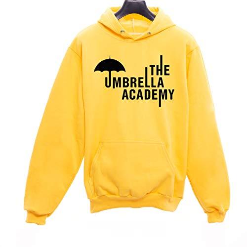 Moletom Casaco Unissex Canguru The Umbrella Academy Serie Geek Nerd Netflix (Amarelo, P)
