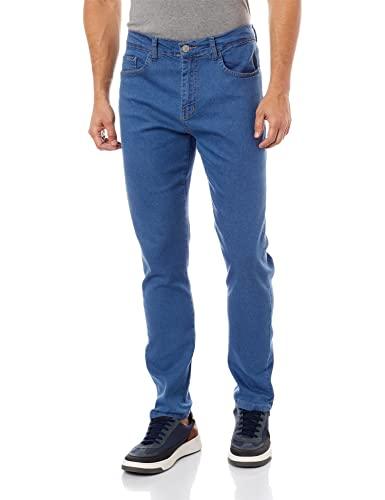 Calça Jeans Skinny Basic Masc, Polo Wear Jeans Claro, 42