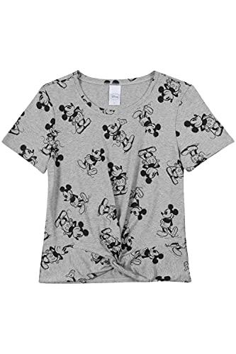 Camiseta Manga Curta Mickey, Feminino, Disney, Mescla, P