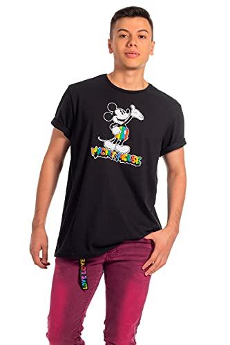 Camiseta Manga Curta Disney Pride, Cativa, Masculino, Preto, G