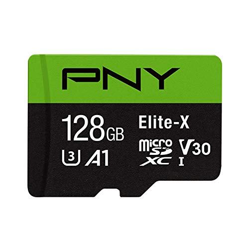 PNY Cartão de memória flash Elite-X Classe 10 U3 V30 microSDXC de 128 GB