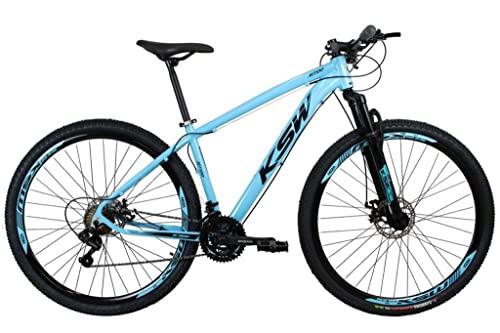 Bicicleta Aro 29 Ksw Xlt 24v Disco Câmbios Index Cor:Azul;Tamanho do quadro:17 ";