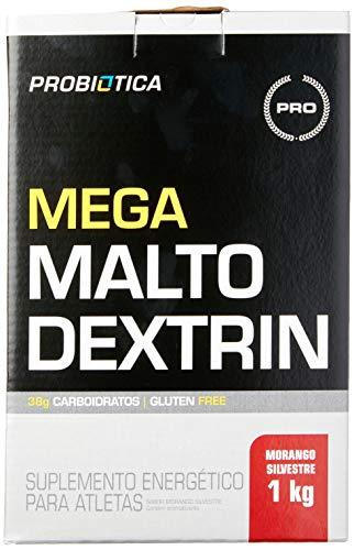 Mega Malto Dextrin (1Kg) - Sabor Morango, Probiótica