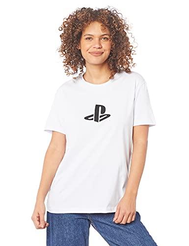 Camiseta Classic, Unissex, Sony Playstation, Branca, P
