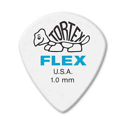 Jim Dunlop Tortex Flex Jazz III XL 1,0 mm, pacote com 12 palhetas de guitarra (466P1.0)