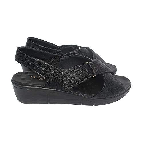 Sandália com Velcro Malu Super Comfort Maria Feminino Preto 36