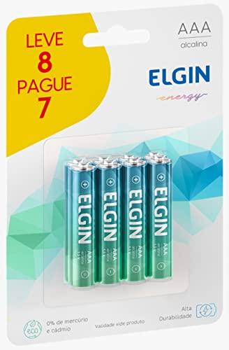 Kit Promocional Elgin com 8 Pilhas AAA