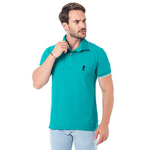Camisa Polo Premium Masculina Polo Marine (G, Verde)