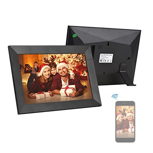 Eastdall 8 polegadas Smart WiFi Photo Frame Digital Picture Frame Álbum de fotos IPS Touch-screen 1280 * 800 Foto 1080P Vídeo 16GB Armazenamento Rotação automática Compartilhamento de fotos via APP