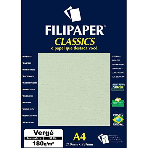 Filiperson Classics Papel Pérola para Trabalhos Manuais, Verde, A4