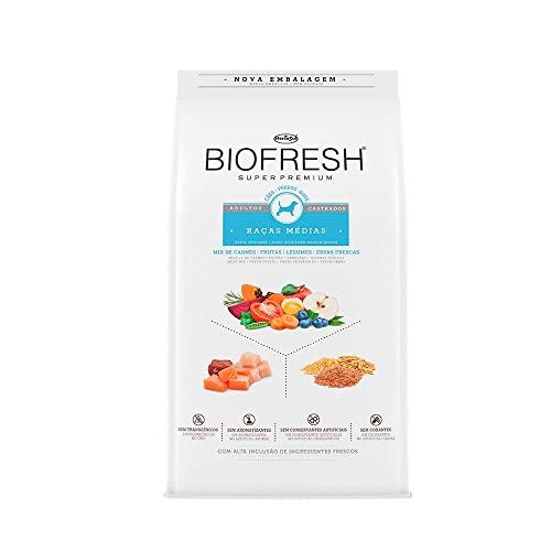 Ração Seca Biofresh Mix de Carne, Frutas, Legumes e Ervas Frescas Cães Castrados de Raças Médias 10,1kg