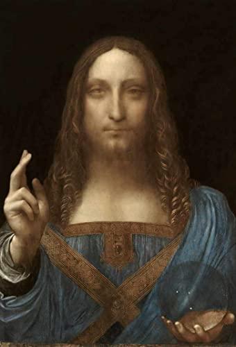 Salvator Mundi de Leonardo da Vinci - 75x110 - Tela Canvas Para Quadro