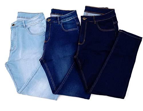 Kit 3 Calças Jeans Masculina Skinny Social Lycra (36)