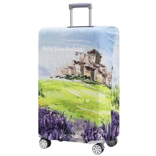 Dzyoleize Capas de bagagem para malas aprovadas pela Tsa, protetor de capa de mala para malas de 18 a 32 polegadas (Outono, S (mala de 18 a 21 polegadas))