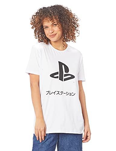 Camiseta Katakana, Unissex, Sony Playstation, Branca, G3