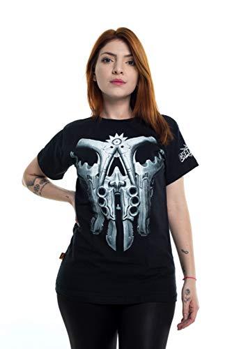 Camiseta Punisher - Adulto, Piticas, adulto unissex, Preto, 10