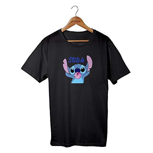 Camiseta T-shirt Lilo E Stitch Chiclete Desenho Retro (GG, PRETO)