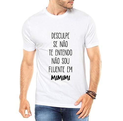 Camiseta Criativa Urbana Não Entendo Mimimi - Masculina Branco GG