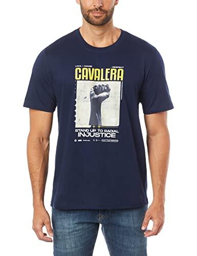 Camiseta Manga Curta Black Lives Matter, Masculino, Cavalera, Blue Night, M