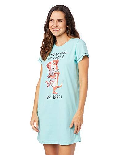 Camisetas de Pijama Sleep T-Shirt, PZAMA, feminino, Safira, EG