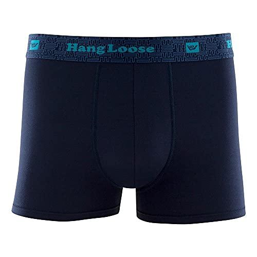 Cueca Boxer Modal Elast Bord, Hang Loose, Masculino, Azul Marinho, GG