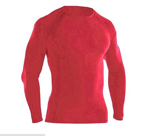 Camisa Termica Adulto Blusa Proteção UV 50 Quente/Frio Fitness Esporte (GG, vermelho)