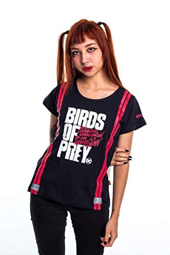 Camiseta Birds Of Prey Logo, Piticas, Feminino, Preto, G