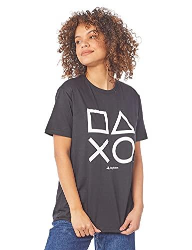 Camiseta Classic Symbols, Unissex, Sony Playstation, Preta, M