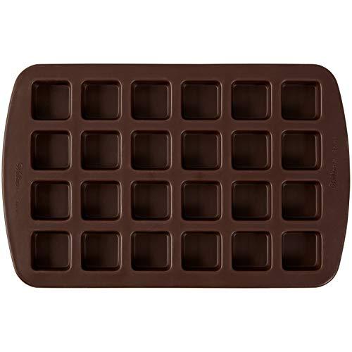 Wilton Molde de silicone para brownie Squares Bite-Size, 24 cavidades