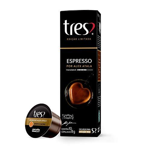 Cápsula de Café Espresso, Alex Atala, 10 Unidades, Tres, 3 Corações
