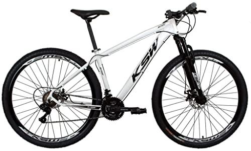 Bicicleta Aro 29 Ksw Xlt 24v Disco Câmbios Index Cor:Branco;Tamanho do quadro:19 ";