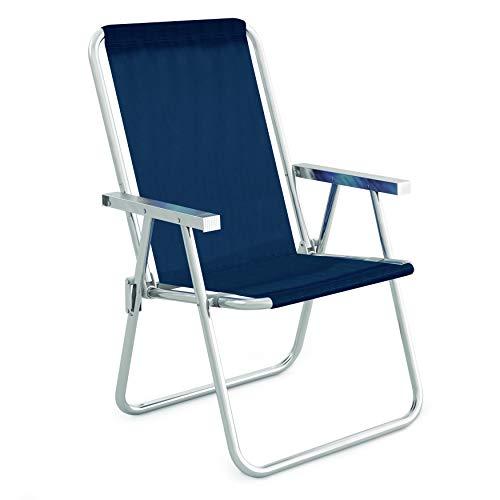 Cadeira Alta Conforto Alumínio Sannet Azul Mor
