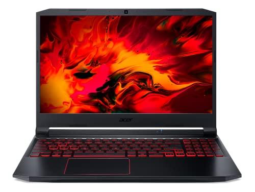 Notebook Acer Gamer Nitro 5 AN515-45-R1FQ AMD R7-5800H, 8GB, 512GB SSD (NVIDIA GTX 1650) Windows 11. Tela 15.6 FHD IPS Preto com vermelho