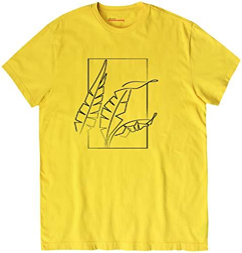 Camiseta Folha De Bananeira, Aramis, Masculino, Amarelo, P