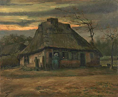 A Cabana (1885) de Vincent van Gogh - 75x91 - Tela Canvas Para Quadro