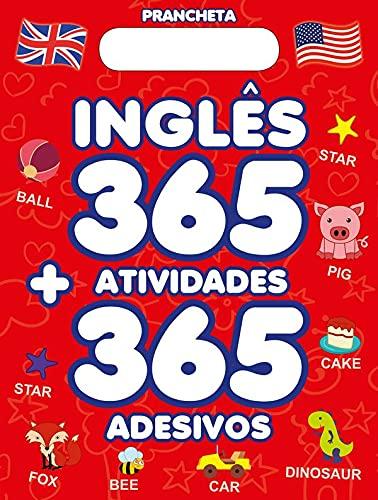 Inglês - prancheta - 365 atividades + 365 adesivos