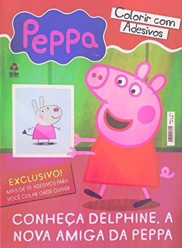 Peppa Pig - Colorir com adesivos: Conheça Delphine, a nova amiga da Peppa