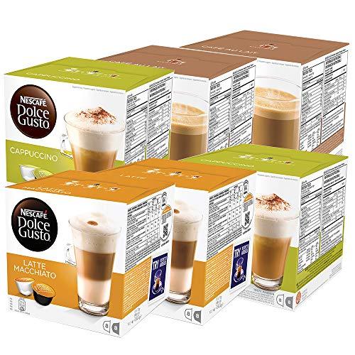 Kit 96 Cápsulas Nescafé Dolce Gusto Cappuccinos e Latte - Nestlé