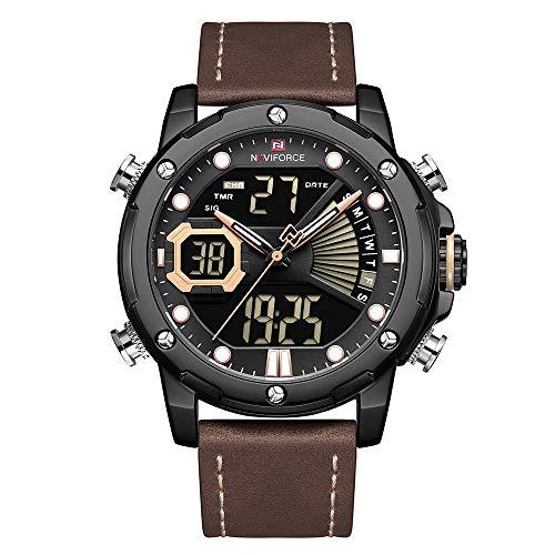 Romacci Relógio masculino empresarial relógios à prova d'água multifuncionais relógio de quartzo