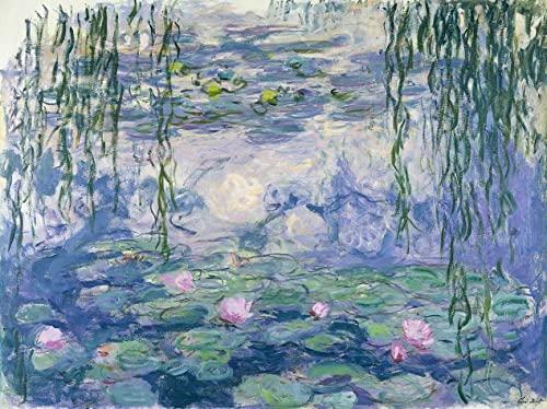 Water Lilies (1916) de Claude Monet - 60x79 - Tela Canvas Para Quadro