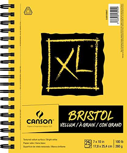 Bloco Canson XL Series Vellum Bristol, amarelo/preto