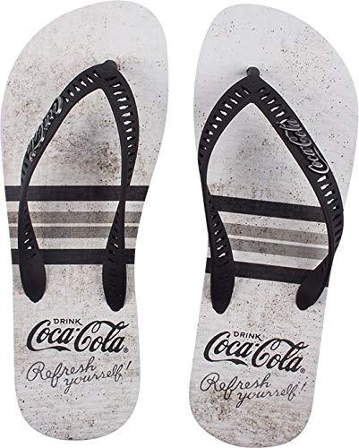 Sandálias Coca-Cola, Candler, Branco/Preto, Masculino, 40