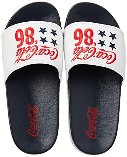 Sandálias Coca-Cola, Slide Stars 86, Marinho/Branco, Masculino, 34