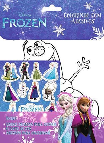 Disney Colorindo com Adesivos Frozen
