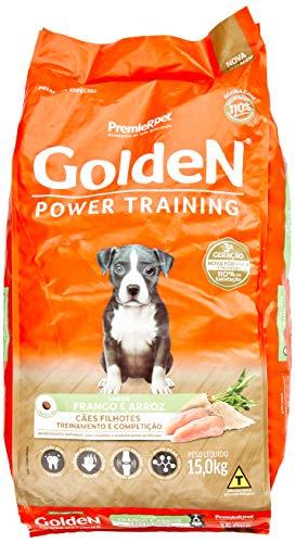 Ração Golden Power Training Filhote para Cães Sabor Frango e Arroz, 15kg Premier Pet Para Todas Grande Filhotes,