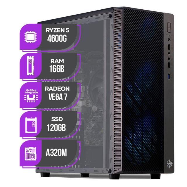 PC GAMER MANCER AMD RYZEN 5 4600G, 16GB DDR4, SSD 120GB