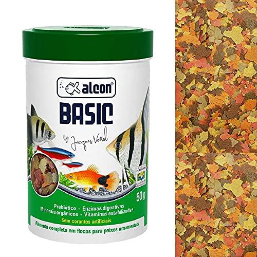 Ração Para Peixe Basic Alcon 50g em Flocos Alcon Para Peixes