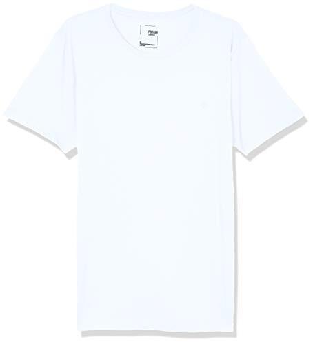 Camiseta com Logo Delicado, Forum, Masculino, Branco, P
