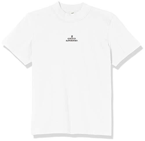 Camiseta Superhero, Colcci, Feminino, Branco (Off Shell), P